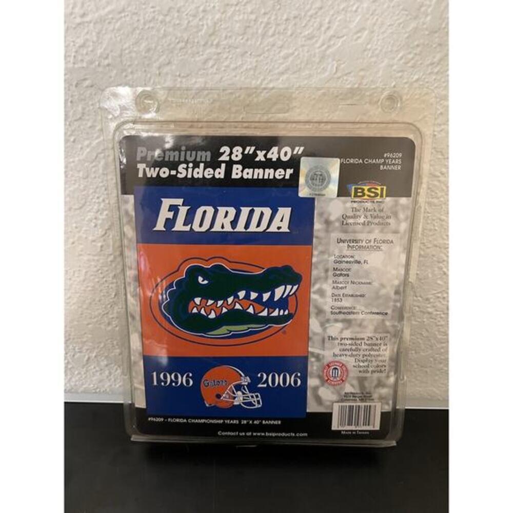 University of Florida Gators Premium Two-Sided Display Banner 28"x40" **NEW**